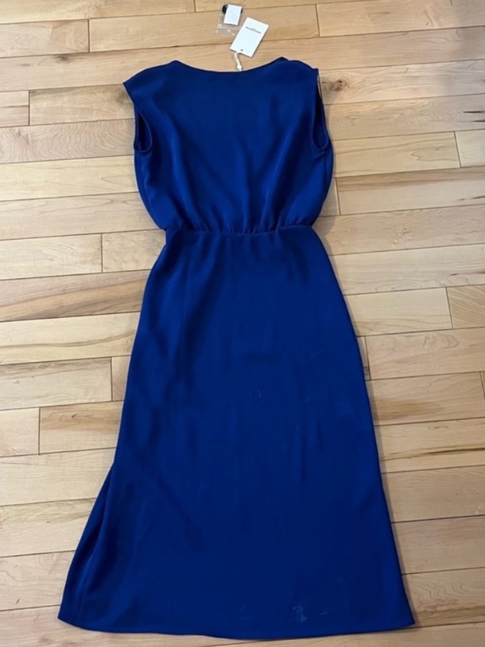 NWT Amanda Uprichard | REVOLVE Matthews Dress in Admiral Blue, Size Extra Small - Picture 8 of 8